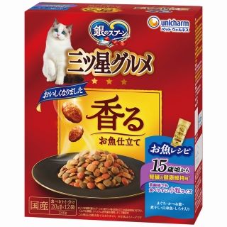 [ユニ・チャーム]銀のスプーン 三ツ星グルメ 香るお魚仕立て 15歳頃から お魚レシピ 240g