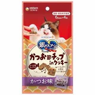 [ユニ・チャーム]銀のスプーンおやつ かつお節チップinクッキー かつお味24g