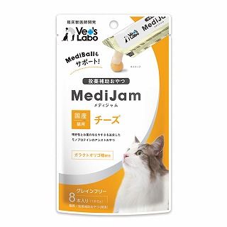 [ジャパンペットコミュニケーションズ]Vet's Labo メディジャム 猫用 チーズ 48g