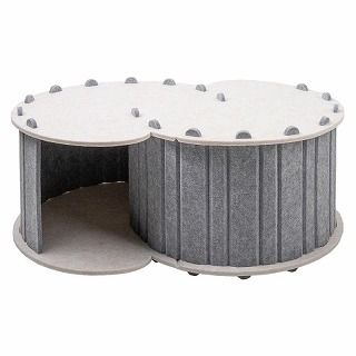 [Petner]フロッキーラビリンス グレー