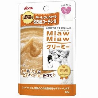 [アイシア]MiawMiawクリーミー 名古屋コーチン風味 40g