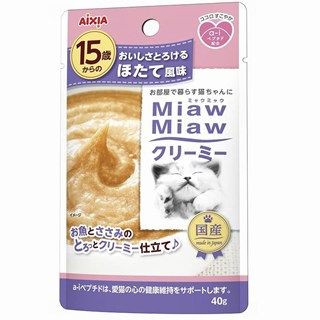 [アイシア]MiawMiawクリーミー 15歳からのほたて風味 40g