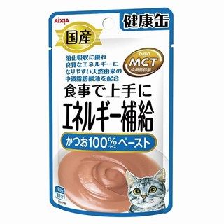 [アイシア]国産 健康缶パウチ エネルギー補給かつおペースト 40g