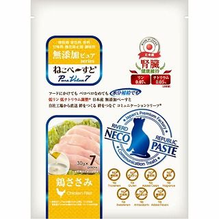 [リバードコーポレーション]ねこペ~すと 無添加ピュアseries PureValue7 腎臓健康維持 鶏ささみ 30g×7本