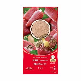 [リバードコーポレーション]ねこぴゅ~れ 無添加スマートトリーツ 腎臓健康維持 まぐろ 12g×4 本