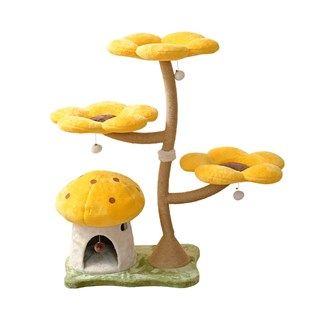 [シンセーインターナショナル]キャットツリー フラワー イエローハニー