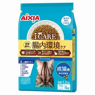 [アイシア]i CARE キャットドライ 成猫用 フィッシュ味 1.2kg