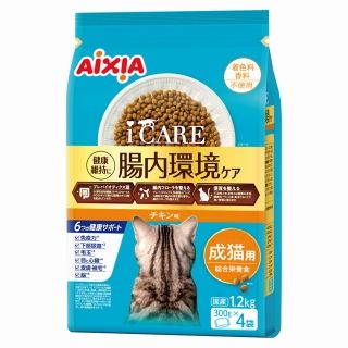 [アイシア]i CARE キャットドライ 成猫用 チキン味 1.2kg
