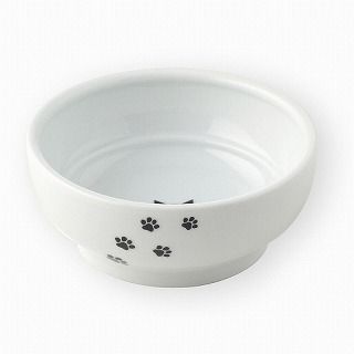 [猫壱]ハッピーダイニング 猫用 脚なしフードボウル 猫柄