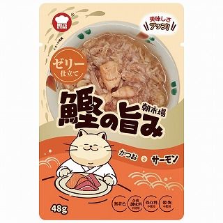 [F&Bell]朝市場 鰹の旨み ゼリー仕立て かつおとサーモン 48g