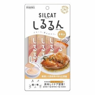 [NEXT NEW WORLD]SILKFULL 猫用しるるんピューレ チキン 10g×4本