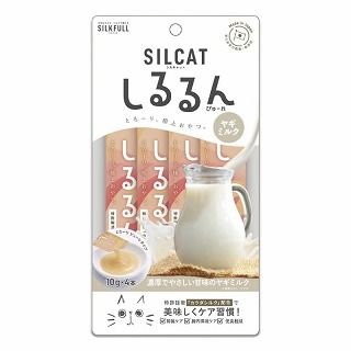 [NEXT NEW WORLD]SILKFULL 猫用しるるんピューレ ヤギミルク 10g×4本