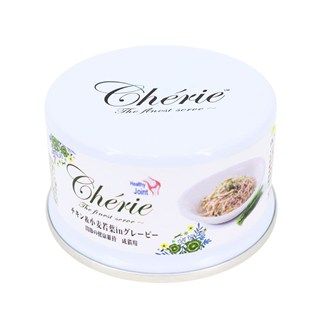 [HappyDays]HappyDays Cherie チキン&小麦若葉inグレービー 関節の健康維持 成猫用 80g