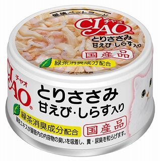 [いなば]CIAO とりささみ 甘えび･しらす入り 85g