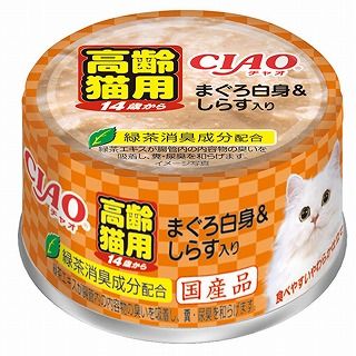 [いなば]CIAO 14歳からのまぐろ白身&しらす入り 85g