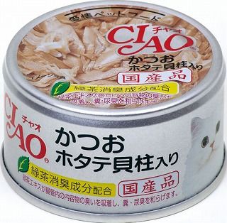 [いなば]CIAO かつお ホタテ貝柱入り 85g