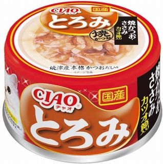 [いなば]CIAO とろみ 焼かつお ささみ カツオ節入り 80g