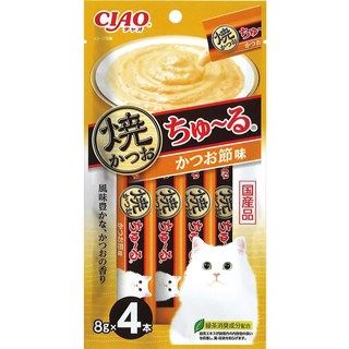 [いなば]CIAO 焼かつおちゅ~る かつお節味 8g×4本