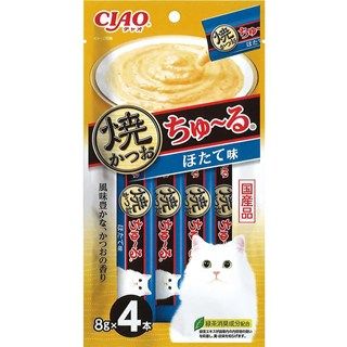 [いなば]CIAO 焼かつおちゅ~る ほたて味 8g×4本