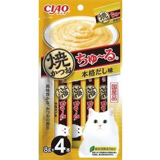 [いなば]CIAO 焼かつおちゅ~る 本格だし味 8g×4本