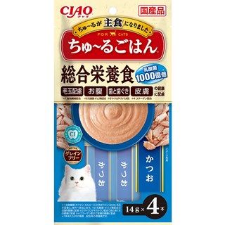 [いなば]CIAO ちゅ~るごはん かつお 14g×4本