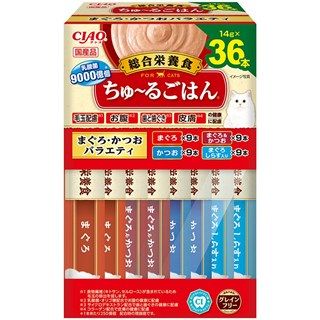 [いなば]CIAO ちゅ~るごはん まぐろ･かつおバラエティBOX 14g×36本