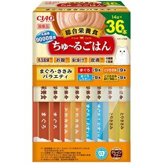 [いなば]CIAO ちゅ~るごはん まぐろ･ささみバラエティBOX 14g×36本