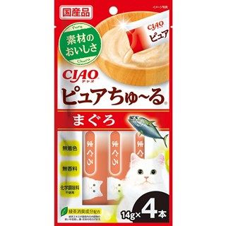 [いなば]CIAO ピュアちゅ~る まぐろ 14g×4本