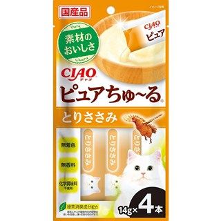 [いなば]CIAO ピュアちゅ~る とりささみ 14g×4本
