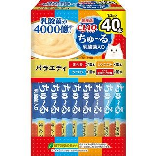 [いなば]CIAOちゅ~る 乳酸菌入りバラエティBOX 14g×40本