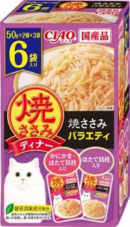 [いなば]CIAO 焼ささみディナー 焼ささみバラエティ 50g×6袋