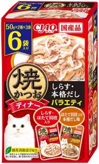 [いなば]CIAO 焼かつおディナー しらす･本格だしバラエティ 50g×6袋