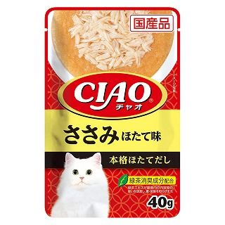 [いなば]CIAO パウチ ささみ ほたて味 40g