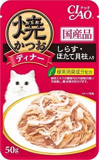 [いなば]CIAO 焼かつおディナー しらす･ほたて貝柱入り 50g