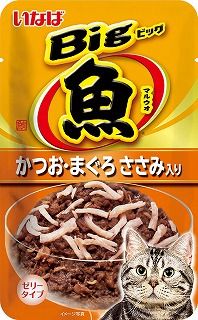 [いなば]いなば Bigマルウオ かつお･まぐろ ささみ入り 80g