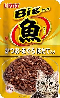 [いなば]いなば Bigマルウオ かつお･まぐろ ほたて味 80g