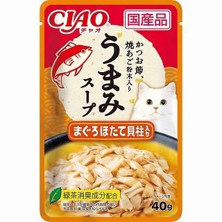 [いなば]CIAO 旨みスープパウチ まぐろ ほたて貝柱入り 40g