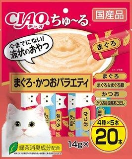 [いなば]CIAO ちゅ~る まぐろ･かつおバラエティ 14g×20本