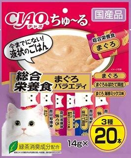[いなば]CIAO ちゅ~る 総合栄養食 まぐろバラエティ 14g×20本