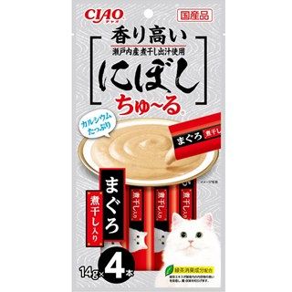 [いなば]CIAO にぼしちゅ~る まぐろ 煮干入り 14g×4本