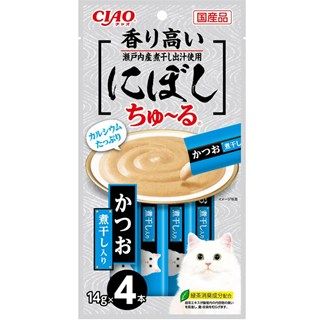 [いなば]CIAO にぼしちゅ~る かつお 煮干入り 14g×4本
