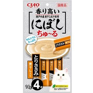 [いなば]CIAO にぼしちゅ~る とりささみ 煮干入り 14g×4本