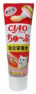[いなば]CIAO ちゅ~ぶ 総合栄養食 まぐろ 80g