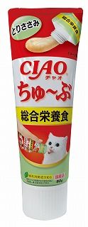 [いなば]CIAO ちゅ~ぶ 総合栄養食 とりささみ 80g