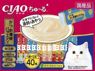 [いなば]CIAO ちゅ~る かつお海鮮バラエティ 14g×40本