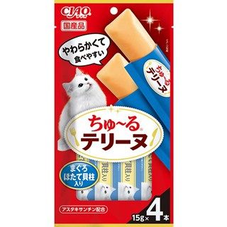 [いなば]CIAO ちゅ~るテリーヌ まぐろ ほたて貝柱入り 15g×4本