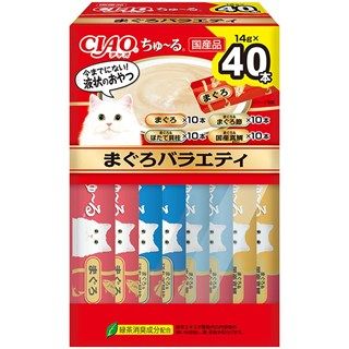 [いなば]CIAOちゅ~る まぐろバラエティBOX 14g×40本入