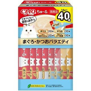 [いなば]CIAOちゅ~る まぐろ･かつおバラエティBOX 14g×40本入