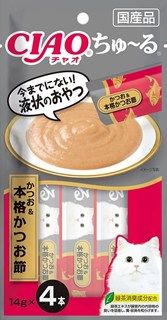 [いなば]CIAO ちゅ~る かつお&本格かつお節 14g×4本