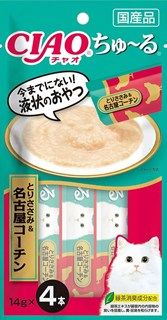 [いなば]CIAO ちゅ~る とりささみ&名古屋コーチン 14g×4本